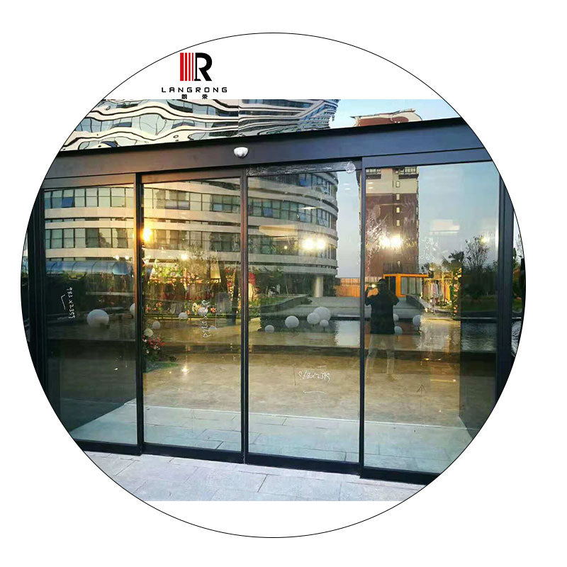 Aluminum Frame Automatic Sliding Door Profile For Hotel, Airport, Hopi ...