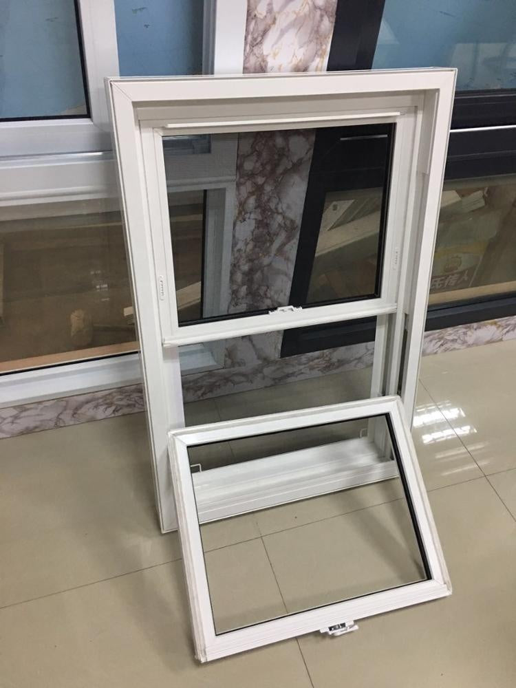 American standard vinyl/PVC double hung/lifting windows from Foshan C American standard vinyl/PVC double hung/lifting windows from Foshan C