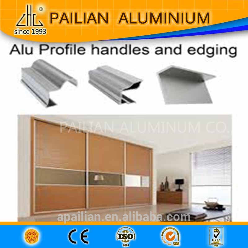 China Aluminium Sliding Wardrobe Door Profile Aluminium top track and ...