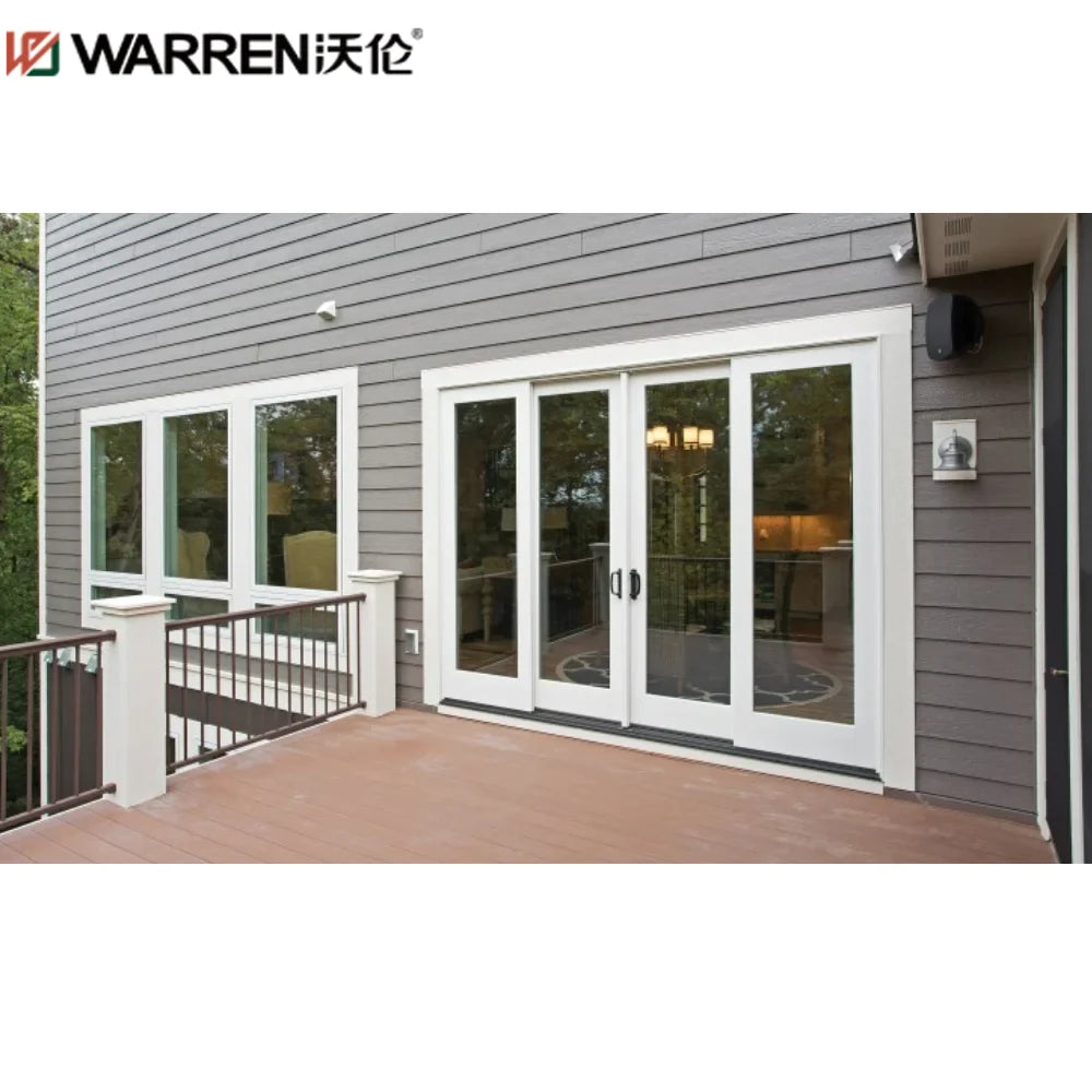 Warren 32x84 French Aluminium Triple Glazing Brown Exterior Entry Door ...