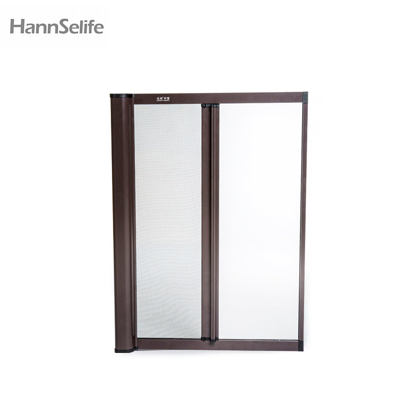 Hansi pet screen sliding window with mosquito rolling net on China WDM