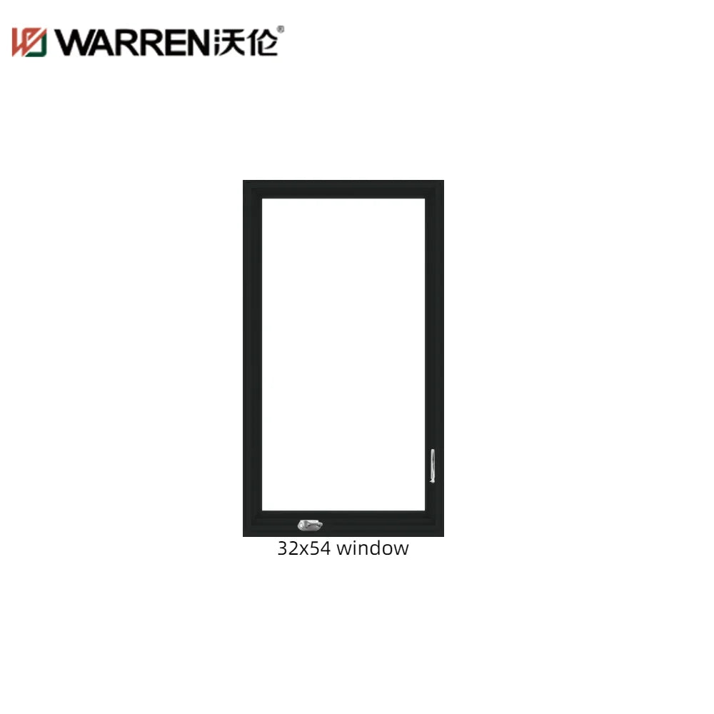 Warren 32x54 Window Black Aluminium Casement Windows Double Glass Wind China Windows and Doors