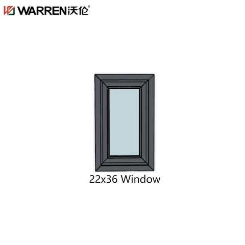 Warren 22x36 Push-out Casement Aluminium Tempered Glass White Interior Window With Screen