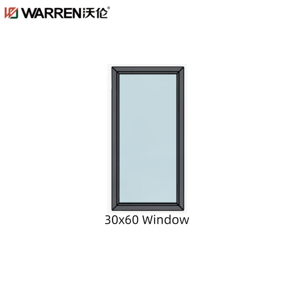 Warren 30X30 30X60 60X48 Beautiful Grill Design Powder Coating Extruded Aluminium Frame Window Glass Awning Turn and Tilt Window