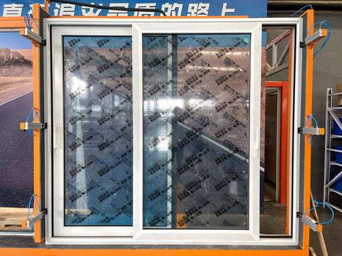 WDMA 72x76 sliding glass door thermal break aluminium door