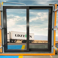 WDMA 96x96 sliding glass door narrow frame aluminum windows