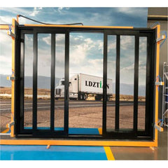 WDMA 96x96 sliding glass door narrow frame aluminum windows