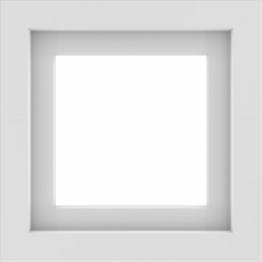 WDMA 18x18 (17.5 x 17.5 inch) Vinyl uPVC White Picture Window without Grids-1