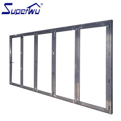 2.9M high corner glass aluminum folding door on China WDMA
