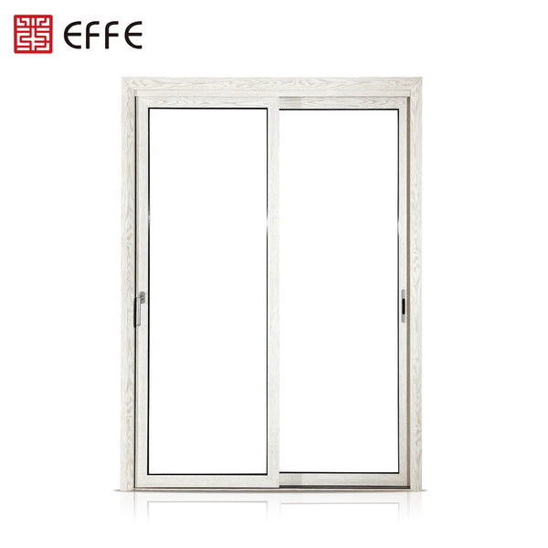 2 panel glass door exterior white fixed aluminum storm double leaf louvered doors on China WDMA