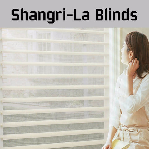 2023 Top Quality Double Layer Fabric Manual & Motorized electric Shangri-la Windows sheer Blinds for Home Decoration