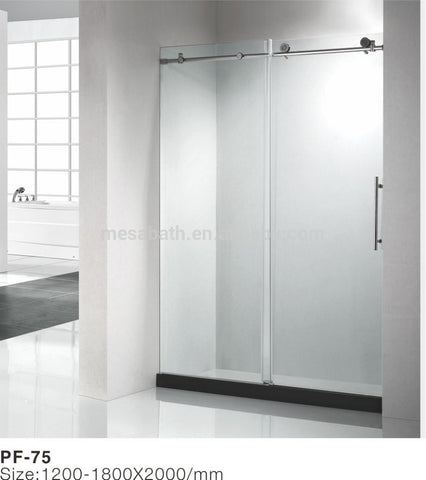 2023 cheap factory price new design hanging rollers sliding screen shower enclosure door on China WDMA