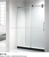 2023 cheap factory price new design hanging rollers sliding screen shower enclosure door on China WDMA