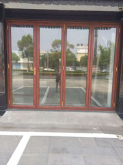 Classic Series Thermal Break Aluminum Heavy Duty Bi-Fold Glass Door on China WDMA
