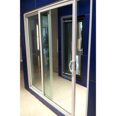 2019 China supplier french double glazed PVC UPVC patio sliding glass doors on China WDMA