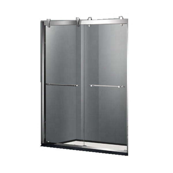 2019 Hot Sale Simple Design Framed Stainless Steel Sliding Shower Door on China WDMA