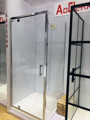 2019 Hot Sale Simple framed CE certificate glass chrome aluminium Bathroom sliding Shower Door on China WDMA