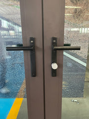 WDMA 72x76 exterior sliding patio doors Aluminium French door
