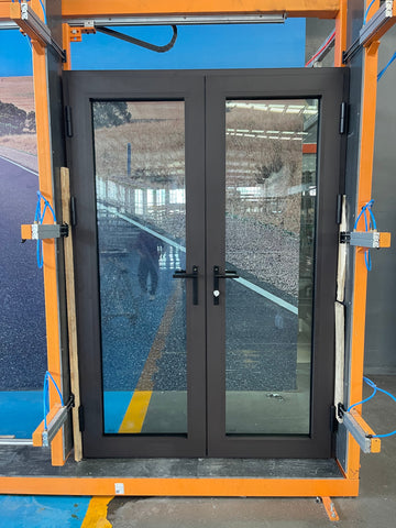 WDMA 5 ft sliding glass door Aluminium Hinged & French door