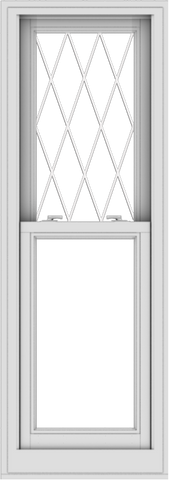 WDMA 20x57 (19.5 x 56.5 inch)  Aluminum Single Double Hung Window with Diamond Grids