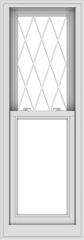 WDMA 20x57 (19.5 x 56.5 inch)  Aluminum Single Double Hung Window with Diamond Grids