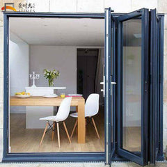 23 inch 3 panel bifold doors double opening french patio doors on China WDMA