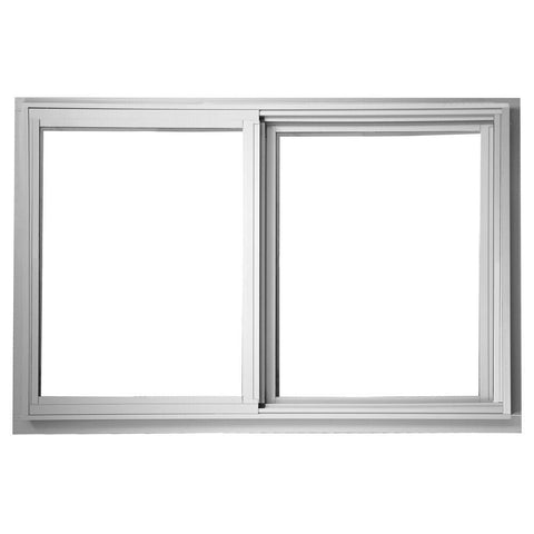 36x24 35.5x23.5 Vinyl PVC White Color Sliding Window With Fiberglass Mesh Screen