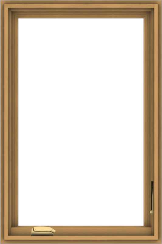 WDMA 24x36 (23.5 x 35.5 inch) Pine Wood Dark Grey Aluminum Crank out C ...