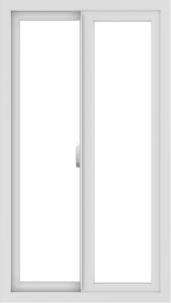 WDMA 24x42 (23.5 x 41.5 inch) Vinyl uPVC White Slide Window without Grids Interior