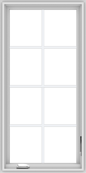 WDMA 24x48 (23.5 x 47.5 inch) White Vinyl uPVC Crank out Casement Wind ...