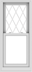 WDMA 24x54 (23.5 x 53.5 inch)  Aluminum Single Double Hung Window with Diamond Grids