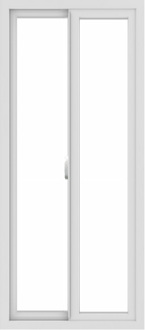 WDMA 24x54 (23.5 x 53.5 inch) Vinyl uPVC White Slide Window without Grids Interior