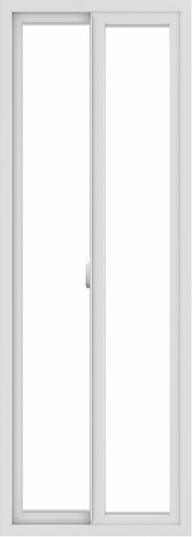 WDMA 24x66 (23.5 x 65.5 inch) Vinyl uPVC White Slide Window without Grids Interior