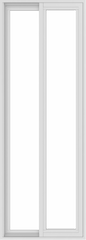 WDMA 24x66 (23.5 x 65.5 inch) Vinyl uPVC White Slide Window without Grids Exterior