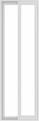 WDMA 24x72 (23.5 x 71.5 inch) Vinyl uPVC White Slide Window without Grids Exterior