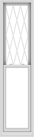 WDMA 24x96 (23.5 x 95.5 inch)  Aluminum Single Double Hung Window with Diamond Grids