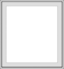 WDMA 28x30 (27.5 x 29.5 inch) Vinyl uPVC White Push out Casement Window without Grids Exterior