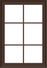 WDMA 28x40 (27.5 x 39.5 inch) Oak Wood Dark Brown Bronze Aluminum Crank out Awning Window with Colonial Grids Exterior
