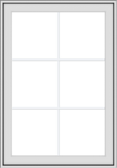 WDMA 28x40 (27.5 x 39.5 inch) White uPVC Vinyl Push out Awning Window with Colonial Grids Exterior
