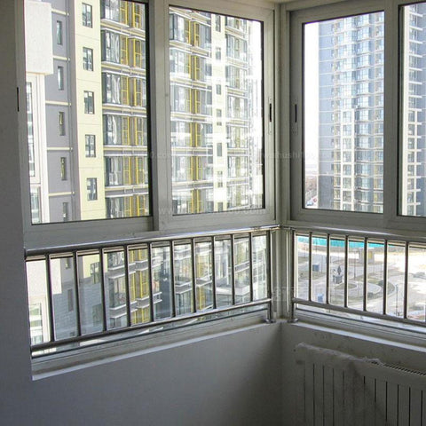 3 panel triple pvc casement window/steel casement window jalousie windows/aluminium window door on China WDMA