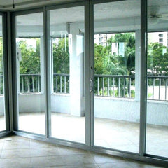 3000mm*2080mm aluminum sliding door glass door slide single glazing glass sliding door on China WDMA