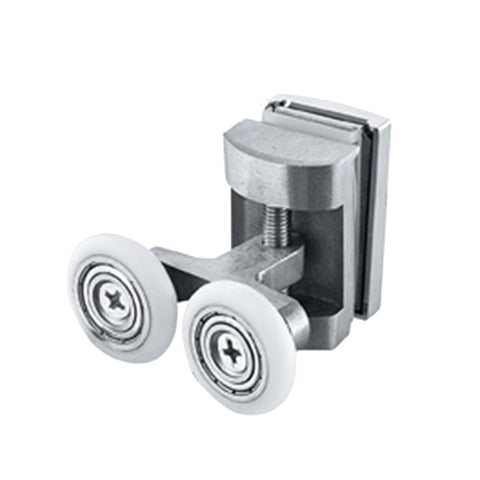 304 stainless steel New style wheel sliding door roller track and wheels for shower door on China WDMA