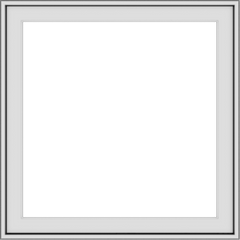 WDMA 30x30 (29.5 x 29.5 inch) Vinyl uPVC White Push out Casement Window without Grids Exterior