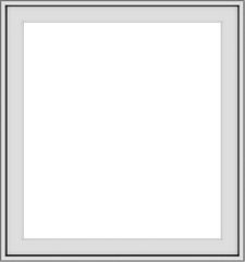 WDMA 30x32 (29.5 x 31.5 inch) Vinyl uPVC White Push out Casement Window without Grids Exterior
