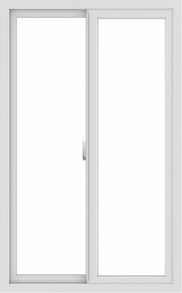 WDMA 30x48 (29.5 x 47.5 inch) Vinyl uPVC White Slide Window without Grids Interior