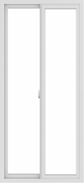 WDMA 30x65 (29.5 x 64.5 inch) Vinyl uPVC White Slide Window without Grids Interior