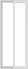 WDMA 30x72 (29.5 x 71.5 inch) Vinyl uPVC White Slide Window without Grids Exterior