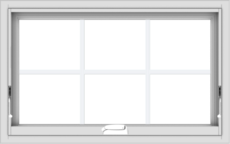 WDMA 32x20 (31.5 x 19.5 inch) White Vinyl uPVC Crank out Awning Window ...