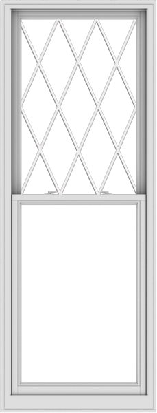 WDMA 32x84 (31.5 x 83.5 inch)  Aluminum Single Double Hung Window with Diamond Grids