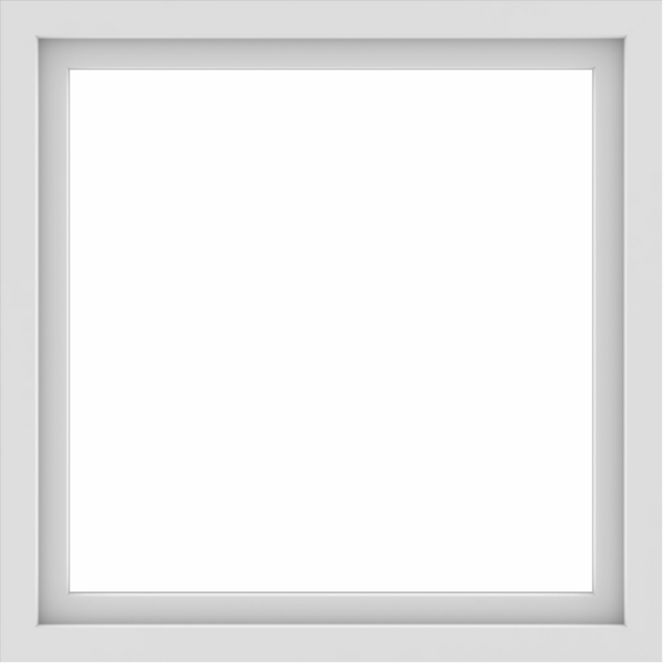WDMA 36x36 (35.5 x 35.5 inch) Vinyl uPVC White Picture Window without Grids-1